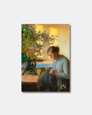 Anna Ancher - Syende fiskerpige (50 x 70 cm)